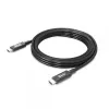 CLUB3D Cabo USB4 Gen3x2 Type-C bidirecional 8K60Hz ou 4K120Hz, dados 40Gbps, PD 240W(48V/5A) EPR M/M 3m / 9.84ft