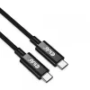 CLUB3D Cabo USB4 Gen3x2 Type-C bidirecional 8K60Hz ou 4K120Hz, dados 40Gbps, PD 240W(48V/5A) EPR M/M 3m / 9.84ft