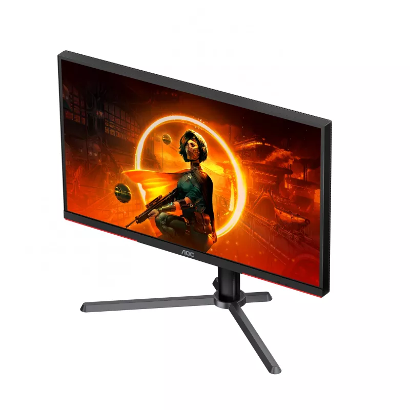 Monitor de computador AOC G3 Q27G3XMN/BK 68,6 cm (27 polegadas) 2560 x 1440 píxeis 2K Ultra HD LED preto, vermelho