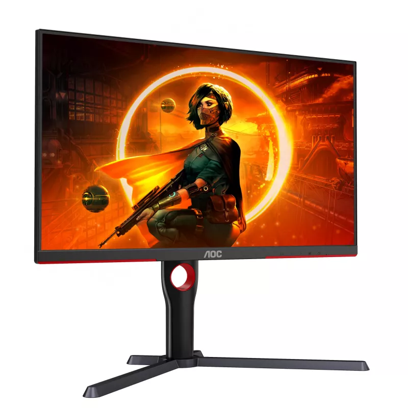Monitor de computador AOC G3 Q27G3XMN/BK 68,6 cm (27 polegadas) 2560 x 1440 píxeis 2K Ultra HD LED preto, vermelho