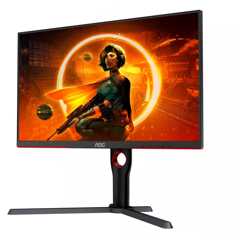Monitor de computador AOC G3 Q27G3XMN/BK 68,6 cm (27 polegadas) 2560 x 1440 píxeis 2K Ultra HD LED preto, vermelho