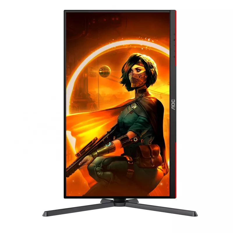 Monitor de computador AOC G3 Q27G3XMN/BK 68,6 cm (27 polegadas) 2560 x 1440 píxeis 2K Ultra HD LED preto, vermelho