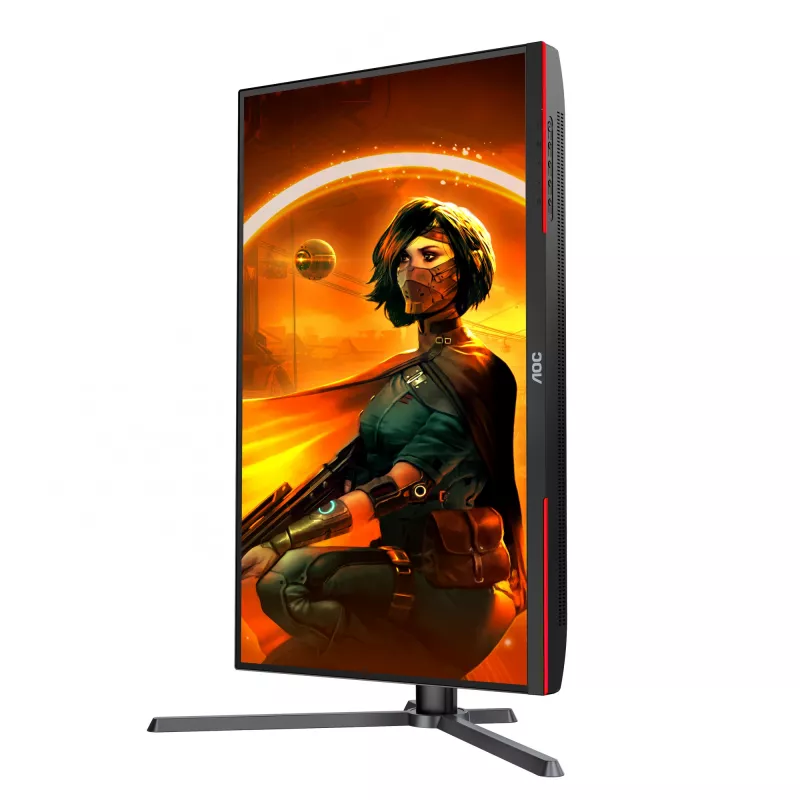 Monitor de computador AOC G3 Q27G3XMN/BK 68,6 cm (27 polegadas) 2560 x 1440 píxeis 2K Ultra HD LED preto, vermelho