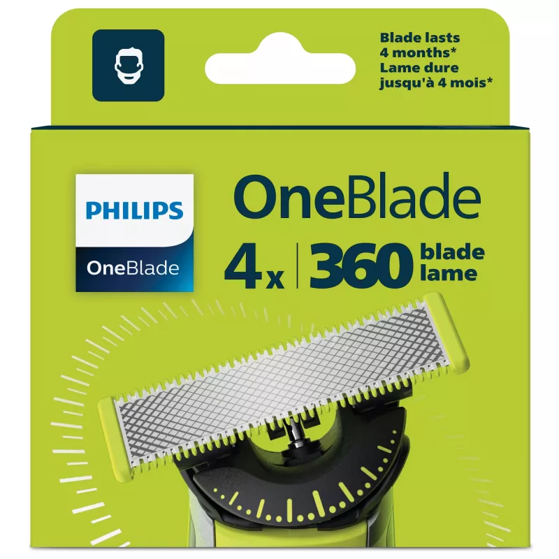 Lâmina de substituição Philips OneBlade OneBlade QP440/50 360