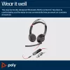 HP Poly Blackwire 5220 headset estéreo USB-C + ficha jack 3,5 mm + adaptador USB-C/A
