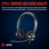 HP Poly Blackwire 3320 headset estéreo USB-C certificado Microsoft Teams + adaptador USB-C/A