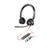 HP Poly Blackwire 3320 headset estéreo USB-C certificado Microsoft Teams + adaptador USB-C/A