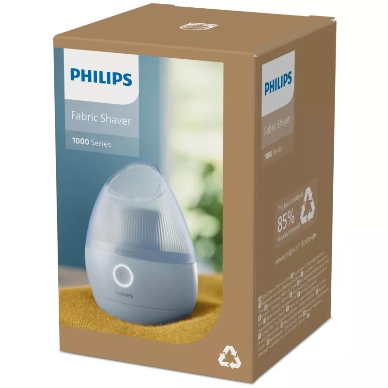 Tira-borbotos Philips GCA2100/20, azul, lâminas de aço inoxidável, a pilhas, 90 min de autonomia