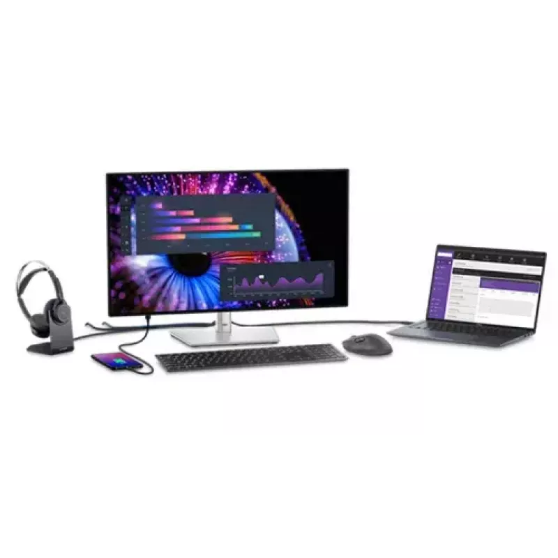Monitor de computador DELL UltraSharp U2724DE 68,6 cm (27 polegadas) 2560 x 1440 píxeis Quad HD LCD preto, prateado