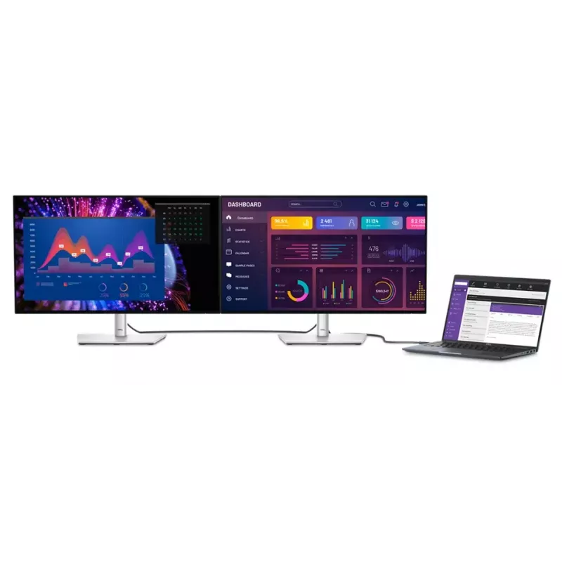 Monitor de computador DELL UltraSharp U2724DE 68,6 cm (27 polegadas) 2560 x 1440 píxeis Quad HD LCD preto, prateado