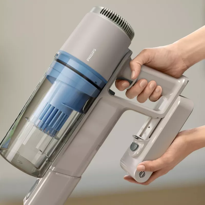 Aspirador vertical Philips XC2011/01 — sem fios 21,6 V Li-Ion, 40 min de autonomia, sem saco, Turbo, LED, 1,5 kg