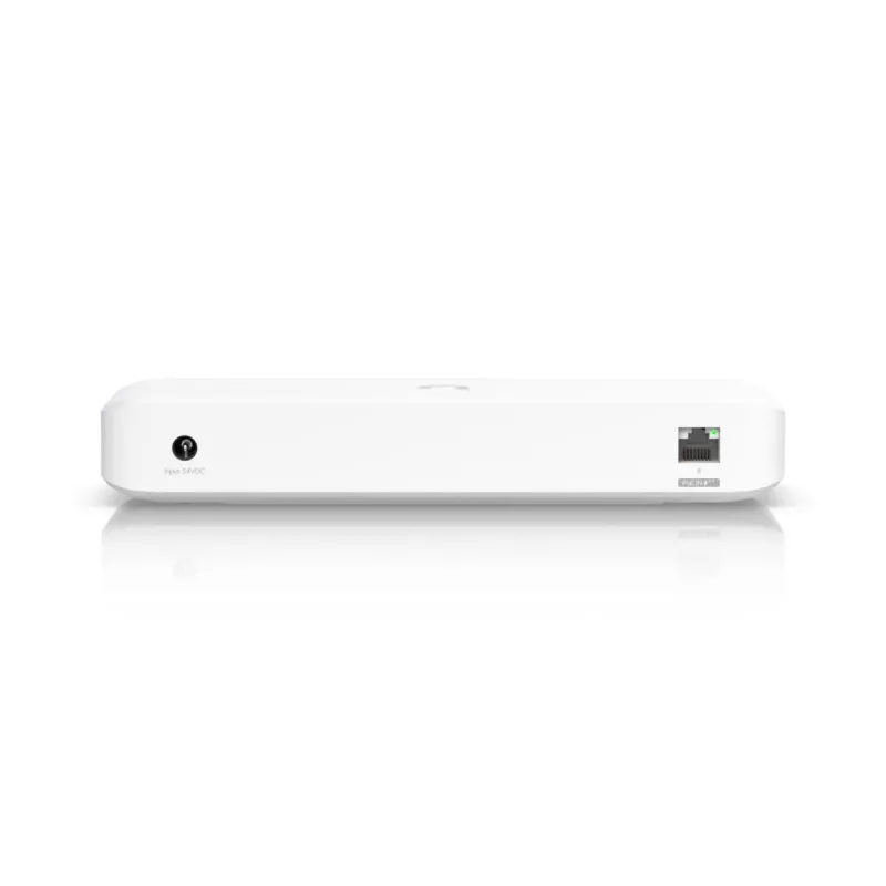 Switch gerido UBIQUITI USW-Ultra L2, 8x portas Gigabit PoE, 7 PoE, orçamento 42 W, DC/PoE, comutação 16 Gbit/s