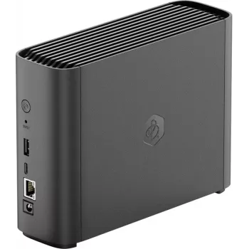 Dispositivo NAS SYNOLOGY BeeStation BST150-4T — Realtek RTD1619B 1,7 GHz, 1 GB DDR4, 1× disco de 4TB pré-instalado, Ethernet, preto