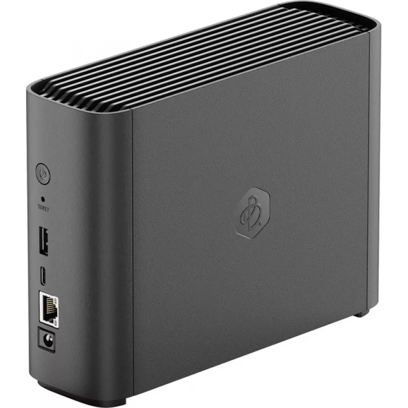 Dispositivo NAS SYNOLOGY BeeStation BST150-4T — Realtek RTD1619B 1,7 GHz, 1 GB DDR4, 1× disco de 4TB pré-instalado, Ethernet, preto