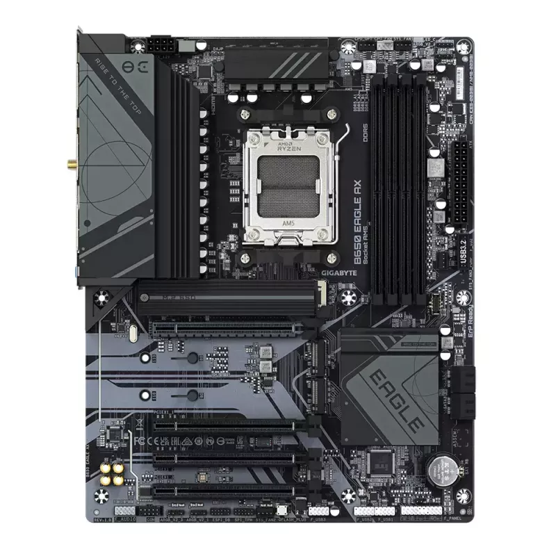Gigabyte B650 EAGLE AX placa-mãe, ATX, AMD B650, Socket AM5, DDR5, 4x DIMM, até 256 GB, 3x M.2 (1x PCIe 5.0), Wi-Fi 6E, Bluetooth