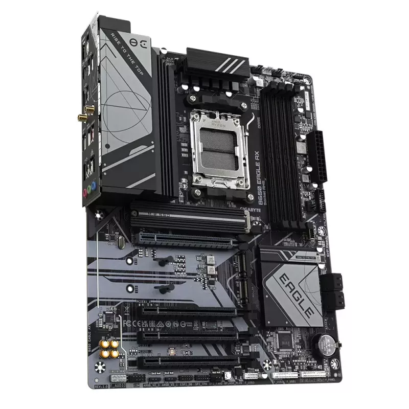 Gigabyte B650 EAGLE AX placa-mãe, ATX, AMD B650, Socket AM5, DDR5, 4x DIMM, até 256 GB, 3x M.2 (1x PCIe 5.0), Wi-Fi 6E, Bluetooth