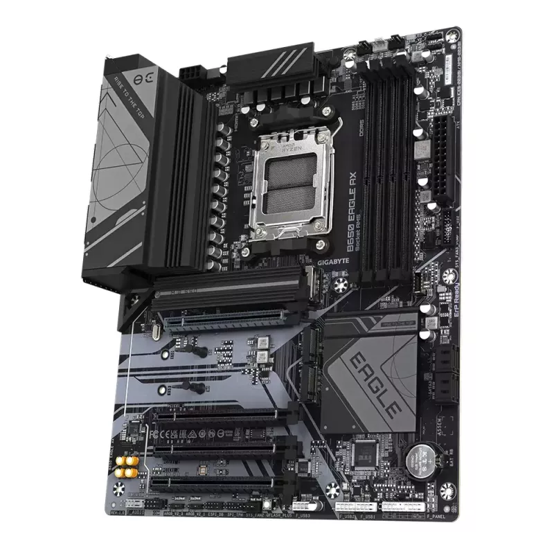 Gigabyte B650 EAGLE AX placa-mãe, ATX, AMD B650, Socket AM5, DDR5, 4x DIMM, até 256 GB, 3x M.2 (1x PCIe 5.0), Wi-Fi 6E, Bluetooth
