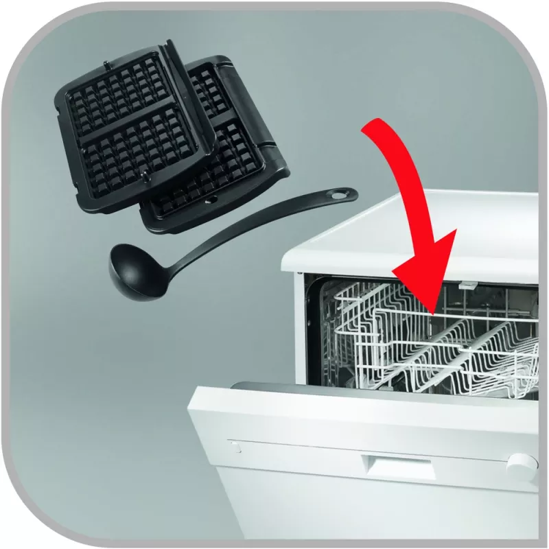 Placa para waffles Tefal XA7248 alumínio para OptiGrill Elite GC7508 acessório compatível