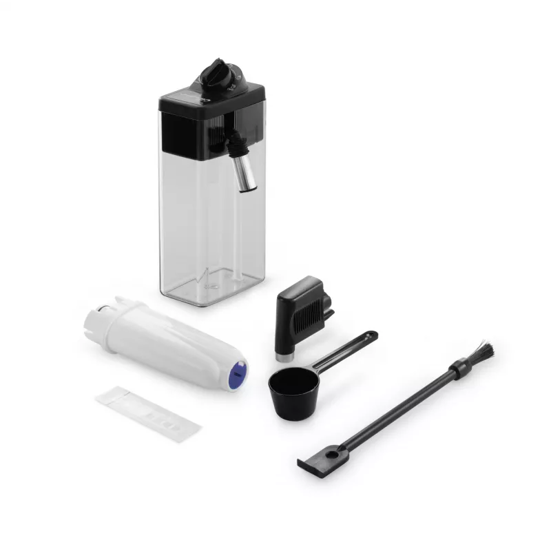 Máquina de café expresso combinada DeLonghi Dinamica Plus ECAM380.85.SB — depósito de água de 1,8 L, depósito de café em grão de 300 g, 15 bar