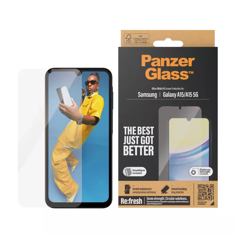PanzerGlass 7349 película de proteção para ecrã/traseira de telemóvel película de proteção de ecrã transparente Samsung 1 unid.