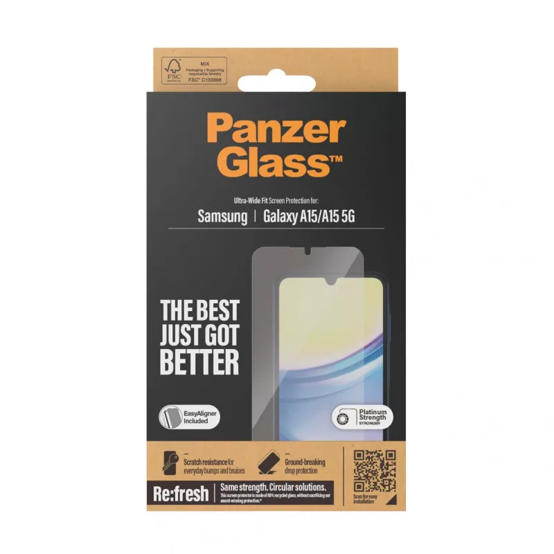 PanzerGlass 7349 película de proteção para ecrã/traseira de telemóvel película de proteção de ecrã transparente Samsung 1 unid.