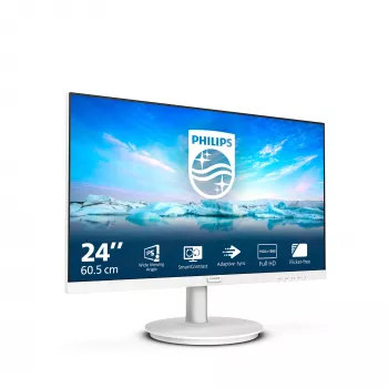 Monitor de computador Philips V Line 241V8AW/00 60,5 cm (23,8 polegadas) 1920 x 1080 píxeis Full HD LCD branco