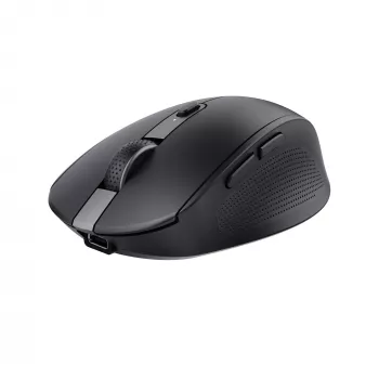 Rato Trust Ozaa escritório destro RF sem fios + Bluetooth ótico 3200 DPI