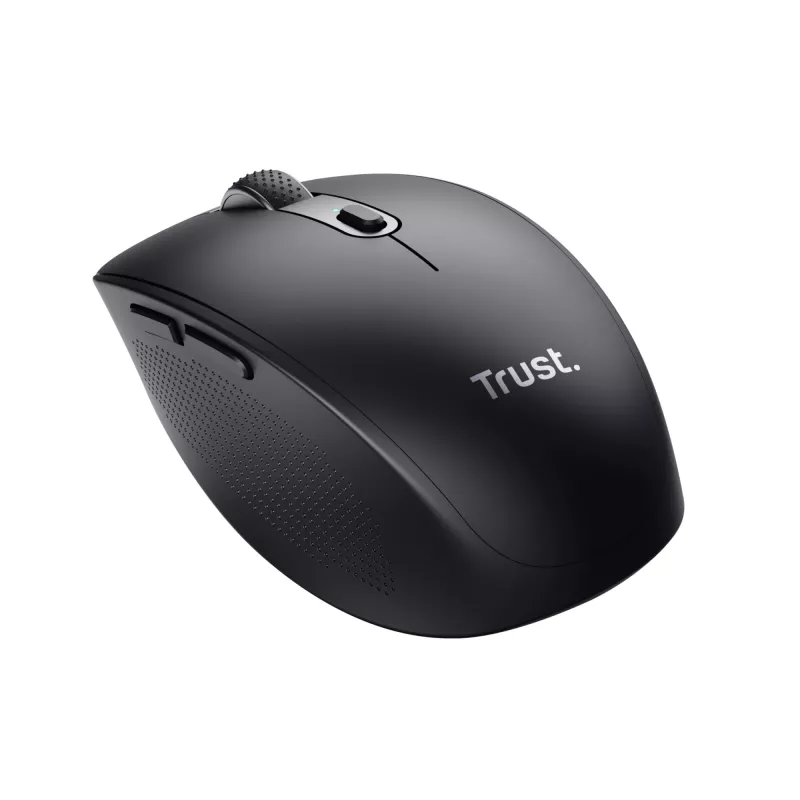 Rato Trust Ozaa escritório destro RF sem fios + Bluetooth ótico 3200 DPI