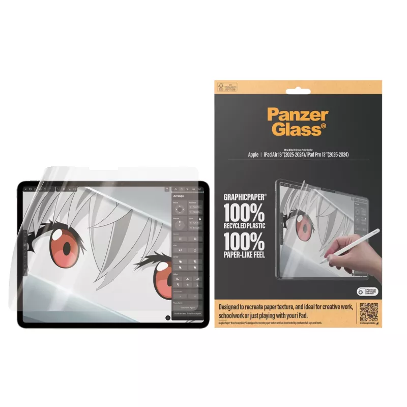 PanzerGlass ® película de proteção GraphicPaper® iPad Air 13'' (2024-2026) | iPad Pro 13'' (2024-2025) | Ultra-Wide Fit
