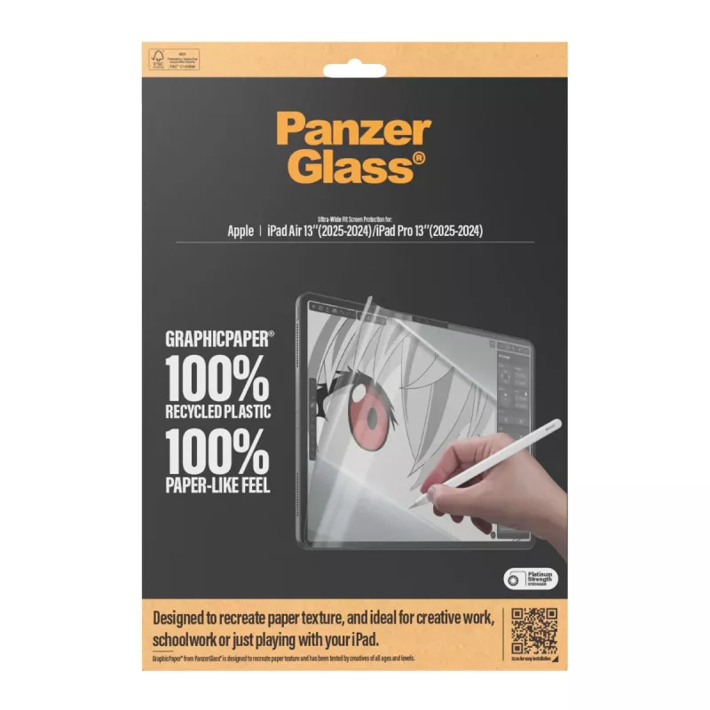 PanzerGlass ® película de proteção GraphicPaper® iPad Air 13'' (2024-2026) | iPad Pro 13'' (2024-2025) | Ultra-Wide Fit