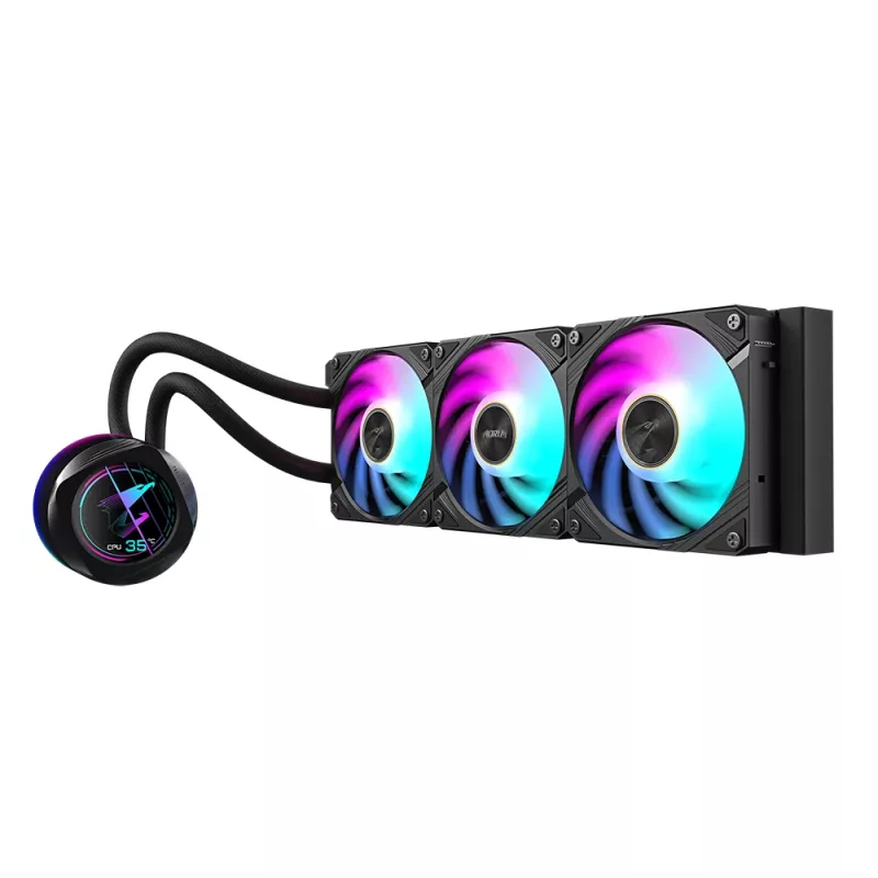 Refrigeração líquida All-in-One GIGABYTE AORUS WATERFORCE X II 360 3x ventoinhas ARGB de 120mm