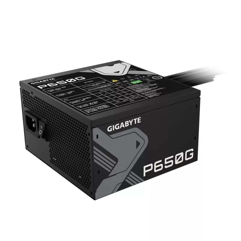 Fonte de alimentação GIGABYTE GP-P650G 650 W 20+4 pin ATX ATX preto
