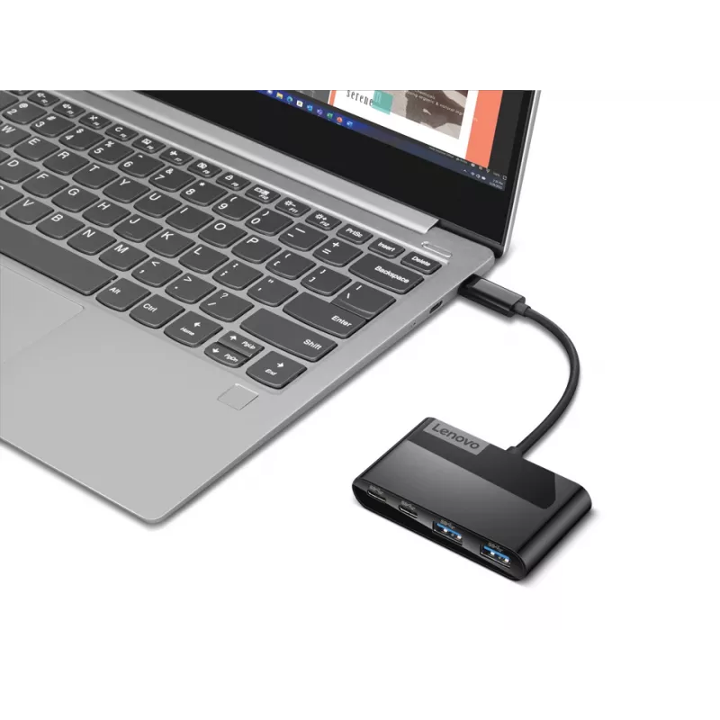 Lenovo Select GX91L84354 hub USB-C de 4 portas, USB 3.0, preto