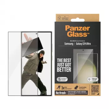 Película protetora de ecrã PanzerGlass® Samsung Galaxy S24 Ultra | Ultra-Wide Fit com EasyAligner