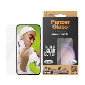 Película protetora de ecrã PanzerGlass ® Samsung Galaxy S24+ | Ultra-Wide Fit com EasyAligner