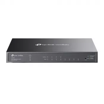 TP-Link Omada switch smart Gigabit de 8 portas com 4 portas PoE+, gerido, L2/L2+, Gigabit Ethernet (10/100/1000), Power over Ethernet (PoE), montagem em rack