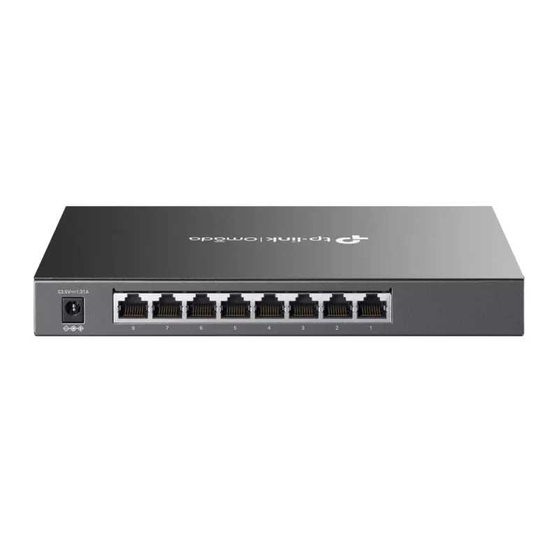 TP-Link Omada switch smart Gigabit de 8 portas com 4 portas PoE+, gerido, L2/L2+, Gigabit Ethernet (10/100/1000), Power over Ethernet (PoE), montagem em rack
