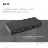 CLUB3D DisplayPort/HDMI KVM switch/dock 4K60Hz para entradas USB Type-C