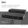 CLUB3D DisplayPort/HDMI KVM switch/dock 4K60Hz para entradas USB Type-C