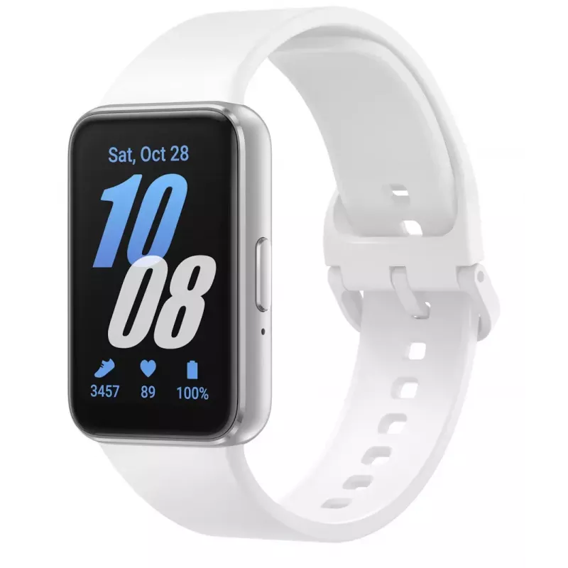 Samsung Galaxy Fit3 4,06 cm (1,6 polegadas) AMOLED 40 mm digital 256 x 402 píxeis ecrã tátil prata
