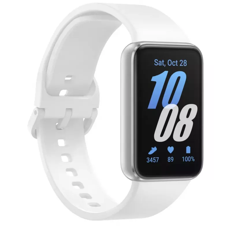 Samsung Galaxy Fit3 4,06 cm (1,6 polegadas) AMOLED 40 mm digital 256 x 402 píxeis ecrã tátil prata