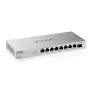 Zyxel XMG-108 não gerido 2.5G Ethernet (100/1000/2500) prateado