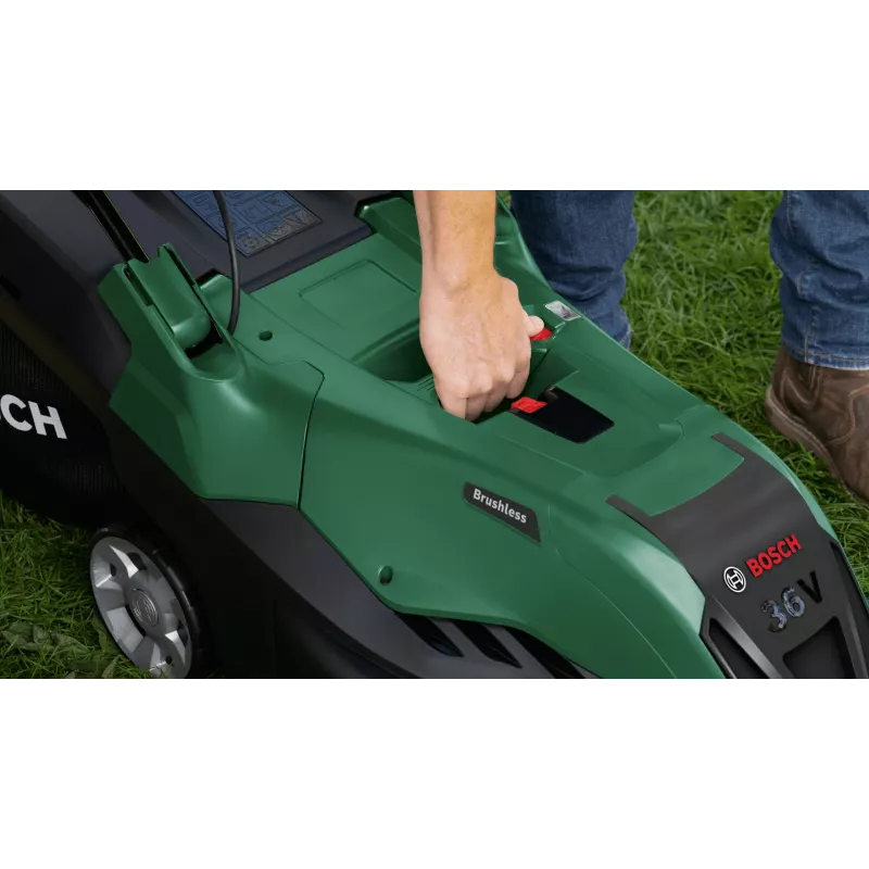 Corta-relvas Bosch AdvancedRotak para empurrar com bateria, verde