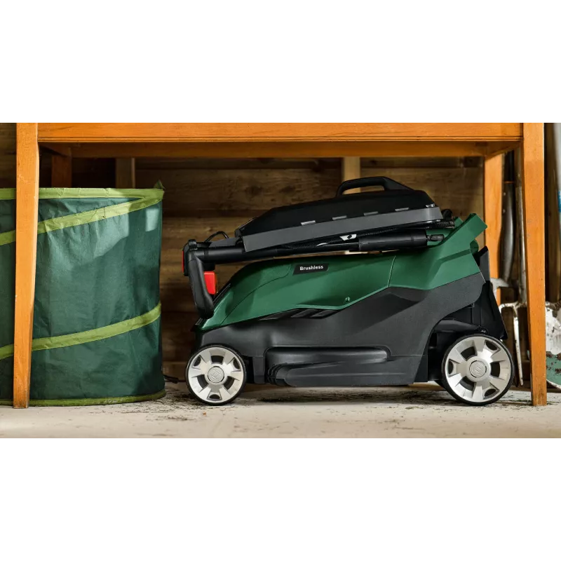 Corta-relvas Bosch AdvancedRotak para empurrar com bateria, verde