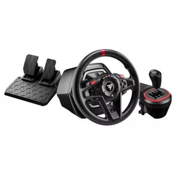 Thrustmaster T128 Shifter Pack preto USB volante + pedais analógico PC, Xbox