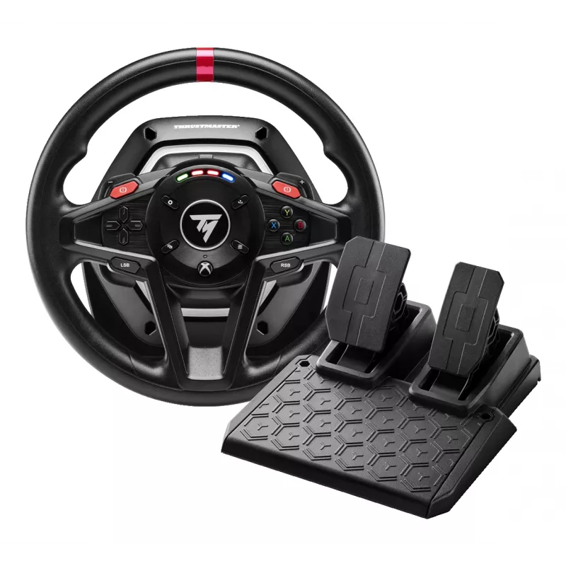 Thrustmaster T128 Shifter Pack preto USB volante + pedais analógico PC, Xbox