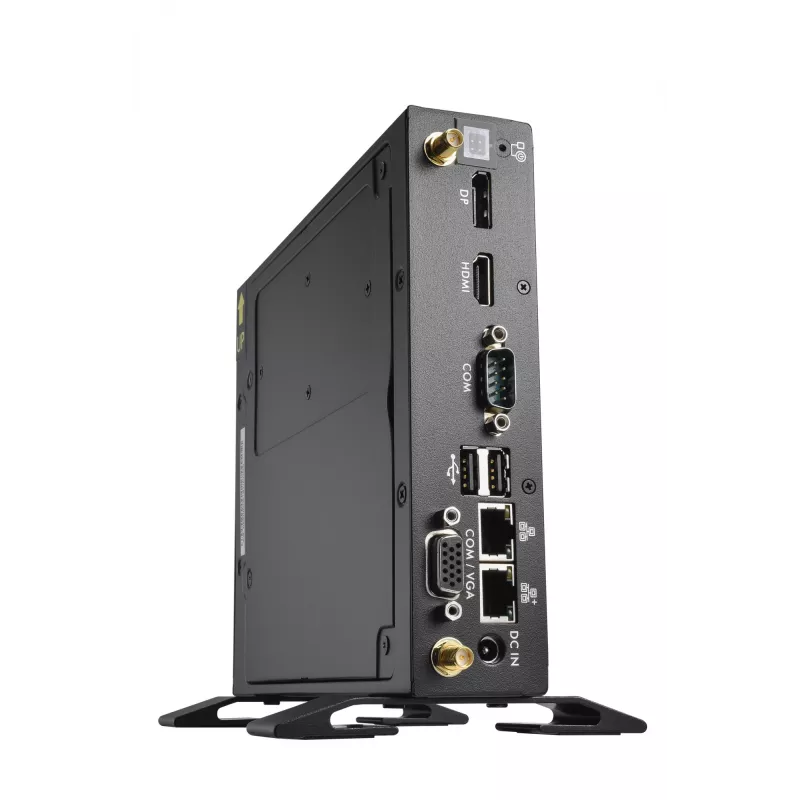 Shuttle XPC slim Barebone DS50U7, i7-1355U, 2x LAN (1x 2,5 Gbit, 1x 1 Gbit), 1x COM, 1x HDMI, 1x DP, 1x VGA, sem ventoinha, funcionamento contínuo 24/7