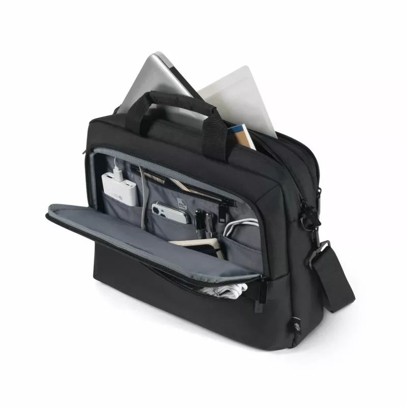 DICOTA Eco Top Traveller Core - mala para portátil 15-17.3in - preto / 300d 100% poliéster PET reciclado