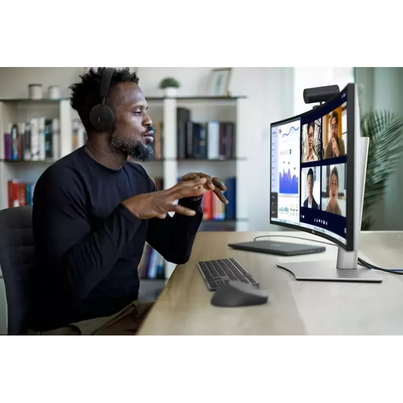 Monitor de computador DELL UltraSharp U3425WE 86,7 cm (34,1 polegadas) 3440 x 1440 píxeis Wide Quad HD LCD preto, prateado