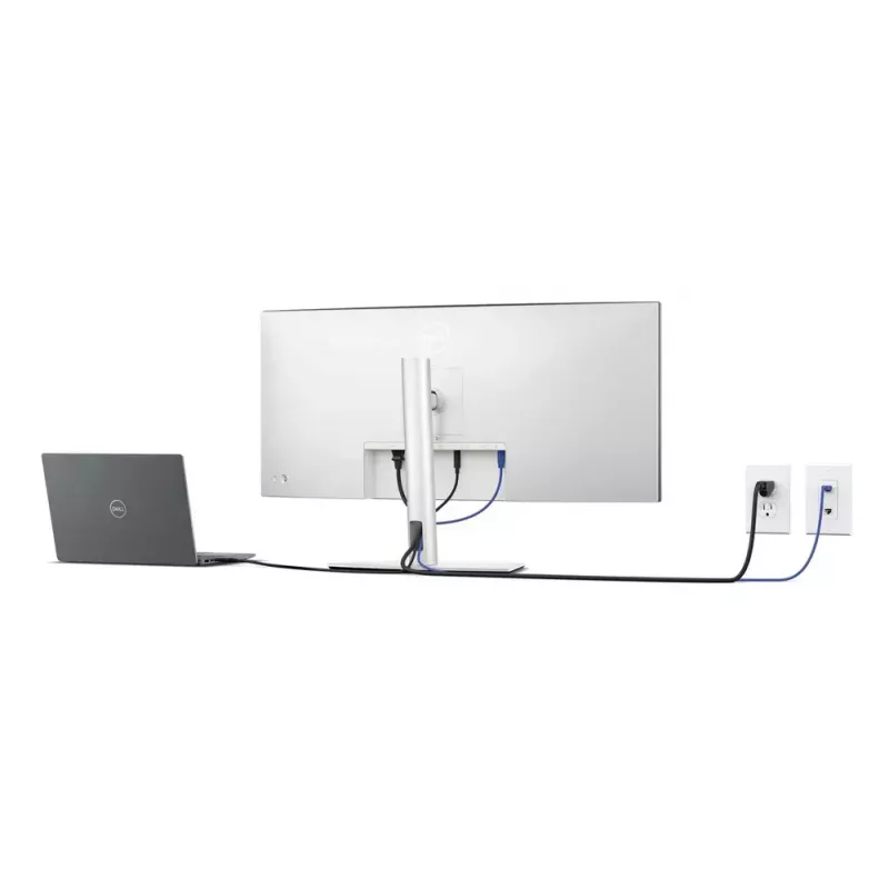 Monitor de computador DELL UltraSharp U3425WE 86,7 cm (34,1 polegadas) 3440 x 1440 píxeis Wide Quad HD LCD preto, prateado